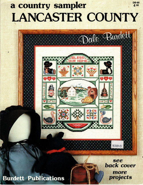 Dale Burdett A Country Sampler Lancaster County Counted cross stitch leaflet Dale Burdett A Country Sampler Lancaster County Counted cross stitch leaflet