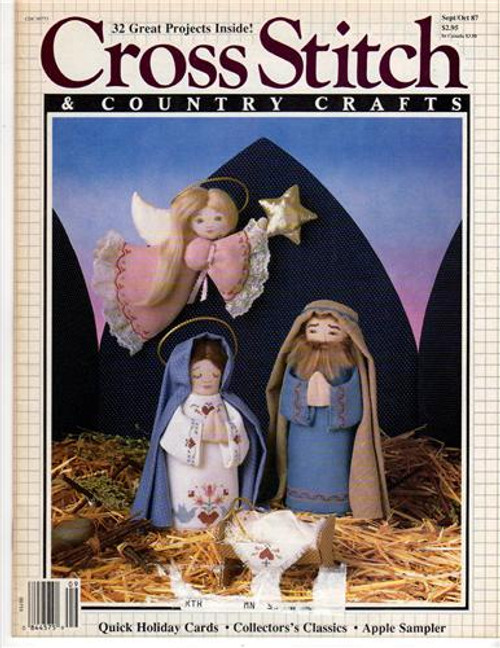 Cross Stitch and Country Crafts Magazine September/October 1987 Cross Stitch Pattern magazine