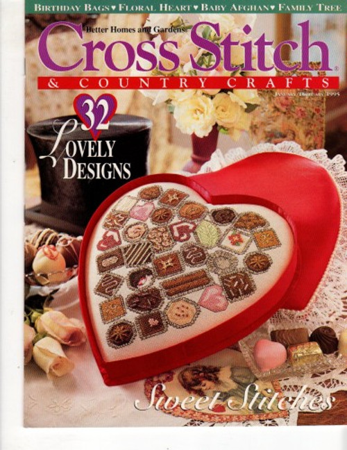 Cross Stitch and Country Crafts Magazine January/February 1995 Cross Stitch Pattern magazine