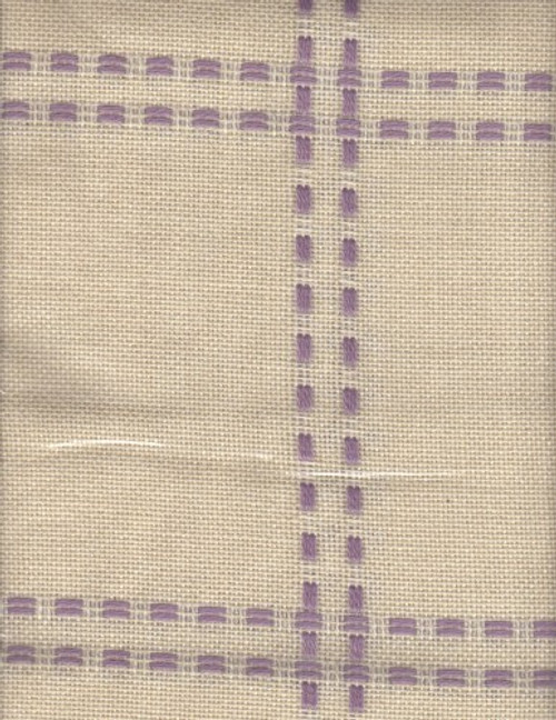 Zweigart HEARTHSIDE AFGHAN Fabric Beige with Lavender