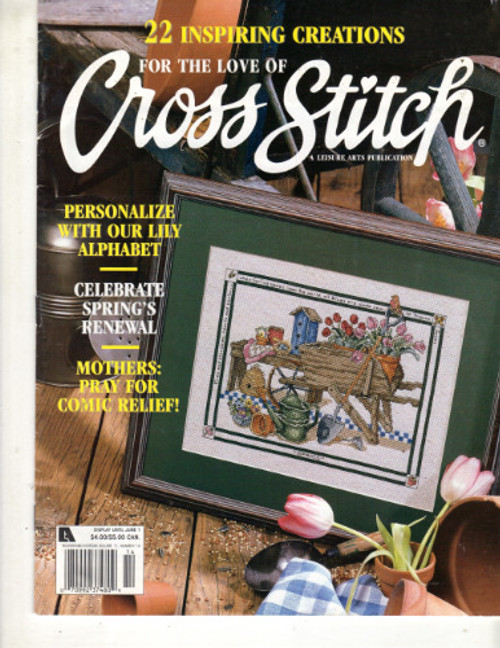 For the Love of Cross Stitch Magazine May 1999 cross stitch magazine. Lovely Lily Alphabet Donna Vermillion Giampa, Heaven Sent Caress, Spring, Mother's Prayer, Winsome Topiaries For the Love of Cross Stitch Magazine May 1999 cross stitch magazine. Lovely Lily Alphabet Donna Vermillion Giampa, Heaven Sent Caress, Spring, Mother's Prayer, Winsome Topiaries