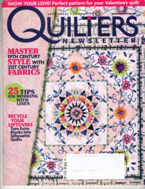 CK Media QUILTER'S NEWSLETTER MAGAZINE January/February 2008 #399