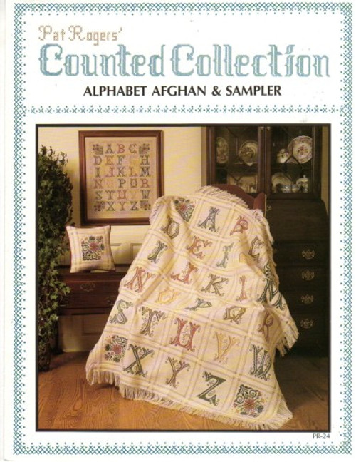 Pat Rogers Counted Collection ALPHABET AFGHAN & SAMPLER