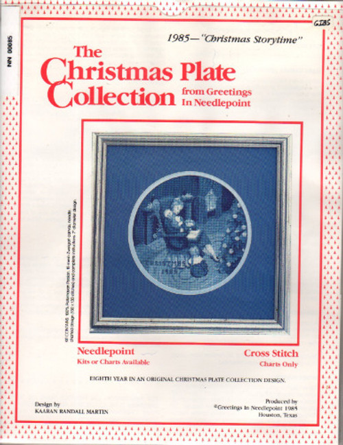 Greetings in Needlepoint CHRISTMAS PLATE COLLECTION Christmas Storytime 1985