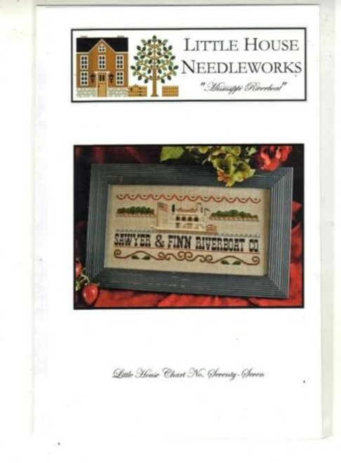 Little House Needleworks Mississippi Riverboat cross stitch chartpack.
