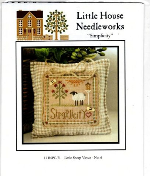 Little House Needleworks Simplicity Little Sheep Virtues 6 cross stitch chartpack