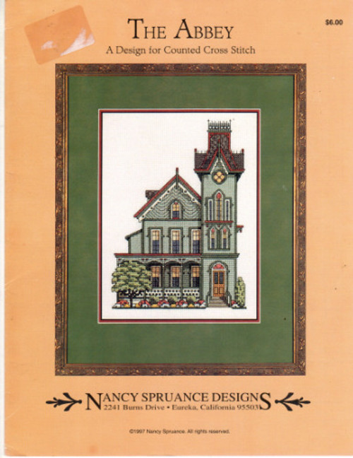 Nancy Spruance Designs The Abbey counted cross stitch pattern leaflet