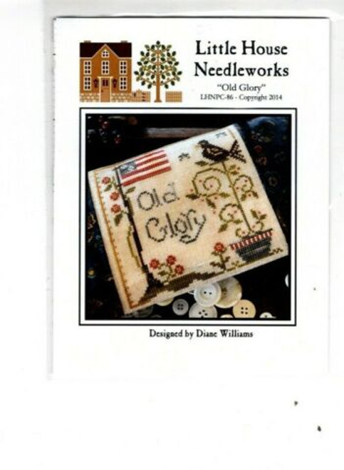 Little House Needleworks Old Glory cross stitch chartpack