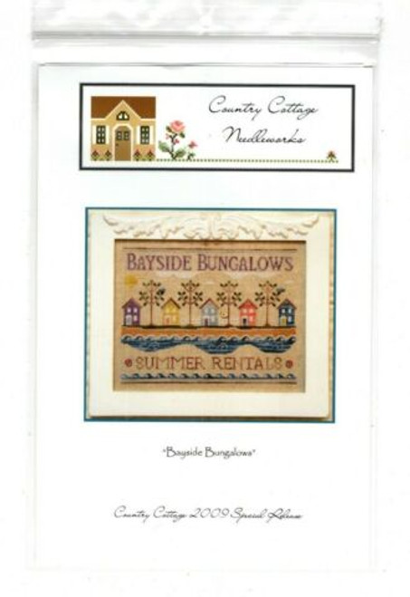 Country Cottage Needleworks Bayside Bungalows counted cross stitch chartpack