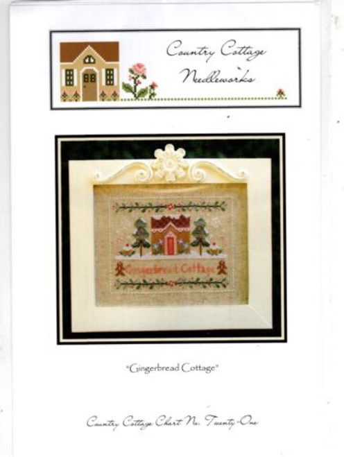 Country Cottage Needleworks Gingerbread Cottage counted cross stitch chartpack.