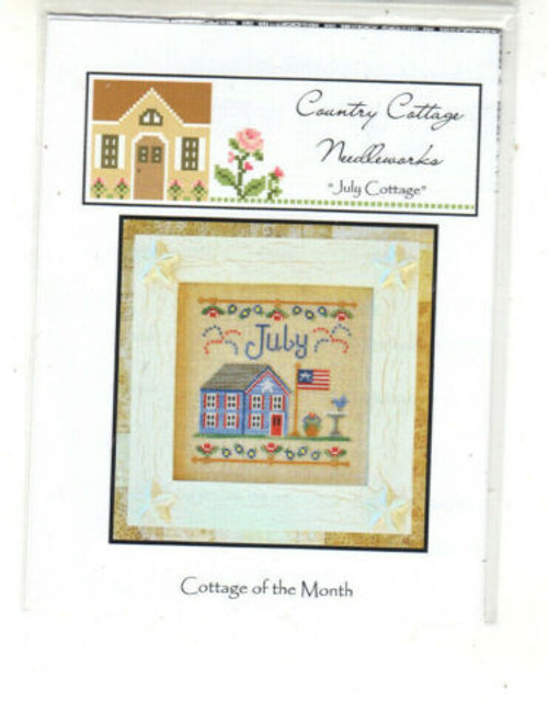 Country Cottage Needleworks Cottage of the Month July counted cross stitch chartpack.