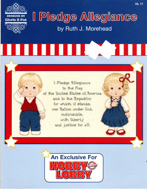 Designs by Gloria & Pat I Pledge Allegiance counted Cross Stitch Pattern leaflet. Ruth J Morehead Designs by Gloria & Pat I Pledge Allegiance counted Cross Stitch Pattern leaflet. Ruth J Morehead