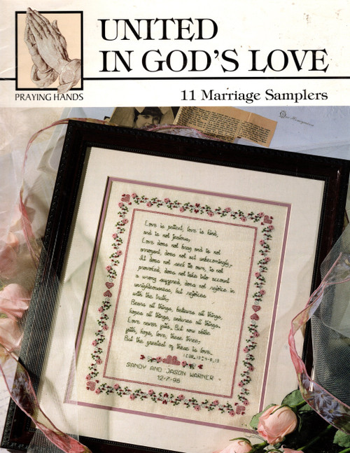 Praying Hands United in God's Love counted Cross Stitch Pattern booklet. Mary Scott. If We Love One Another, And the Two Shall Become One, And Theyt Shall Become One Flesh, Love One Another With a Pure Heart, This is My Beloved, Love is Patient, For Whither Thou Goest, Behold How Good, Love One Another as I Have Loved You, Behold What Manner of Love, Ye Shall Abide Praying Hands United in God's Love counted Cross Stitch Pattern booklet. Mary Scott. If We Love One Another, And the Two Shall Become One, And Theyt Shall Become One Flesh, Love One Another With a Pure Heart, This is My Beloved, Love is Patient, For Whither Thou Goest, Behold How Good, Love One Another as I Have Loved You, Behold What Manner of Love, Ye Shall Abide
