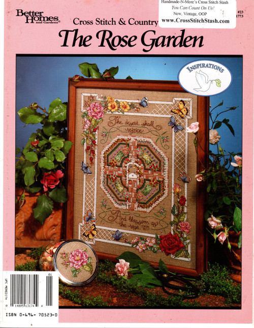 BH&G Cross Stitch & Country Crafts The Rose Garden counted Cross Stitch Pattern leaflet.