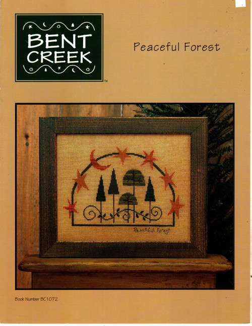 Bent Creek Peaceful Forest counted cross stitch pattern leaflet Bent Creek Peaceful Forest counted cross stitch pattern leaflet