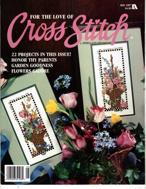 For the Love of Cross Stitch Magazine May 1997 cross stitch magazine.