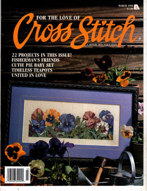 For the Love of Cross Stitch Magazine March 1996 cross stitch magazine.