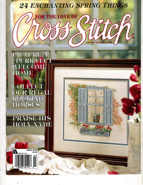 For the Love of Cross Stitch Magazine March 2000 cross stitch magazine.