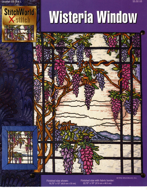 StitchWorld Wisteria Window Counted cross stitch booklet