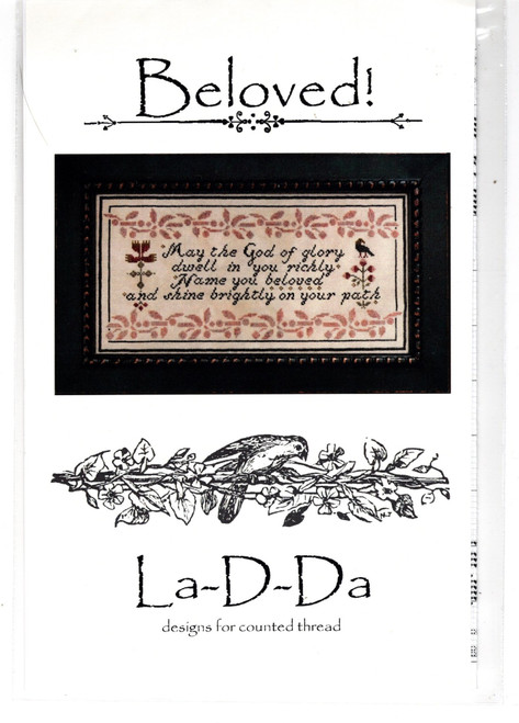 La-D-Da Beloved! counted Cross Stitch Pattern chartpack. Lori Markovic