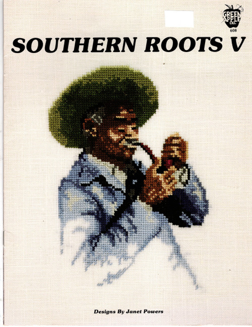 Green Apple Southern Roots V Counted Cross Stitch Pattern booklet. Janet Powers. A Pause for a Pipe, The Hunter, The Master Ax Man, Working the Soil, With the Wash