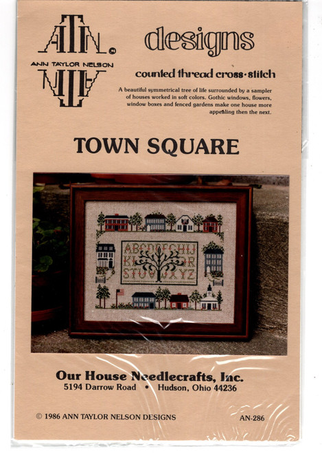 Ann Taylor Nelson Town Square Counted cross stitch chart