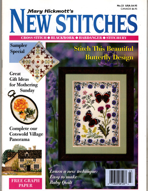 Mary Hickmott's New Stitches Cross Stitch Pattern magazine No. 23