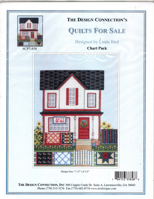 Design Connection Quilts for Sale Counted Cross Stitch Pattern chartpack. Linda Bird.