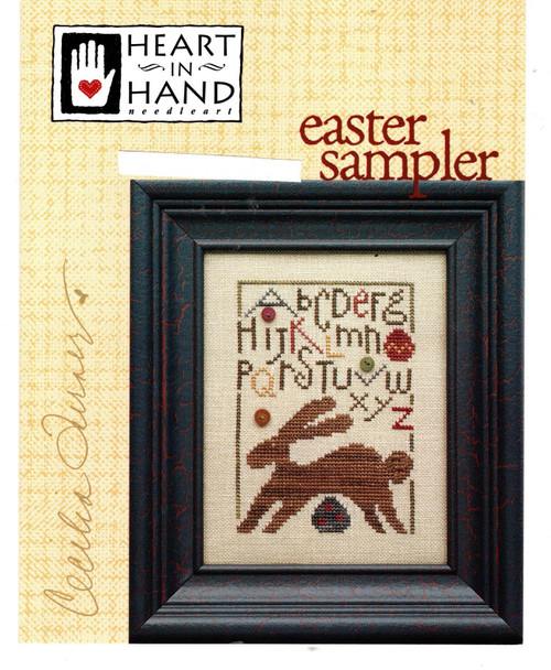 Heart in Hand Easter Sampler counted cross stitch pattern leaflet. Cecilia Turner