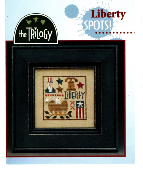 The Trilogy Liberty Spots counted cross stitch pattern chart. Ruth Sparrow, Cecilia Turner, Marsha Worley and Elizabeth Newlin.