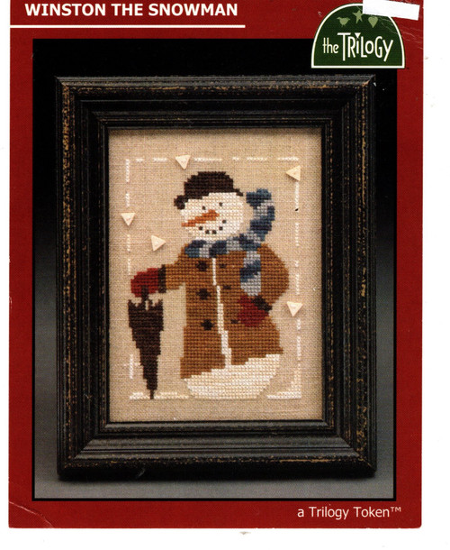 The Trilogy Winston the Snowman counted cross stitch pattern chart. A Trilogy Token. Ruth Sparrow, Cecilia Turner, Marsha Worley and Elizabeth Newlin