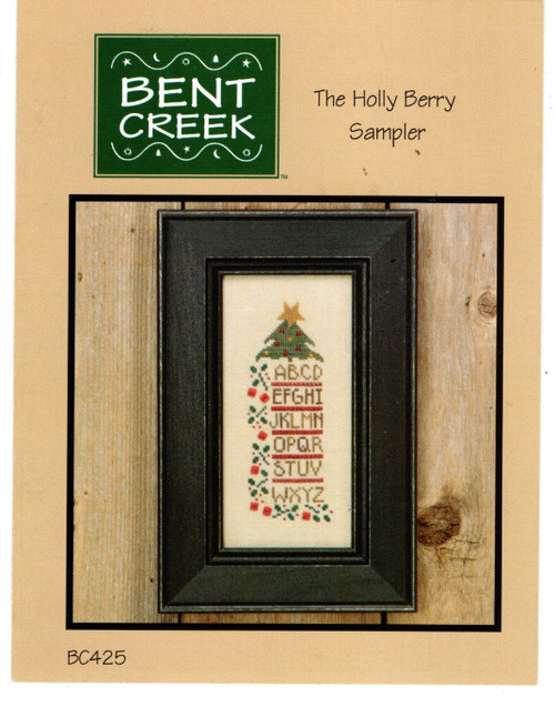 Bent Creek The Holly Berry Sampler counted cross stitch pattern leaflet.