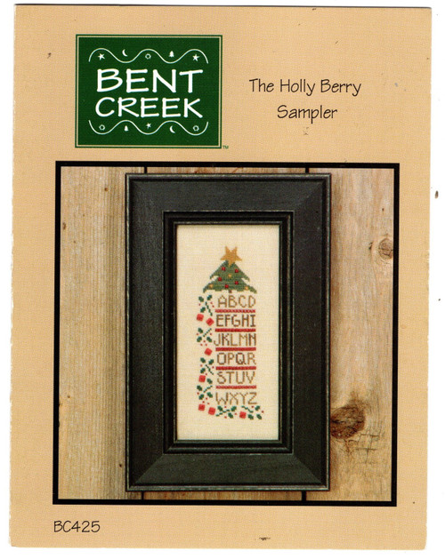 Bent Creek The Holly Berry Sampler counted cross stitch pattern leaflet