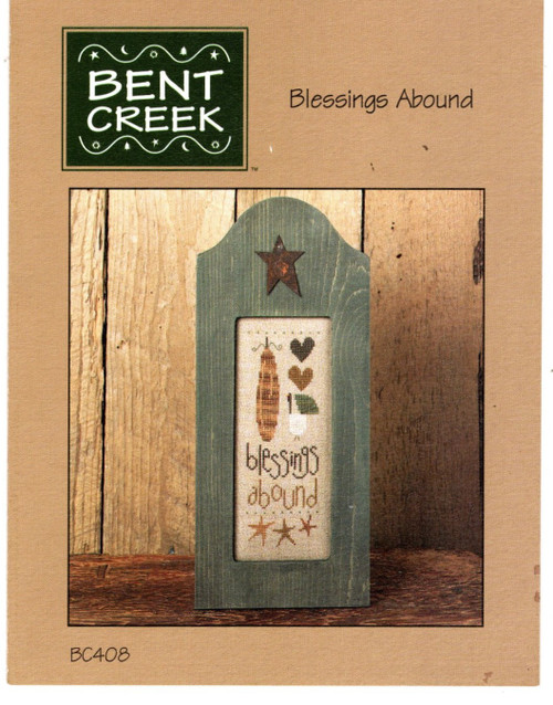 Bent Creek Blessings Abound counted cross stitch pattern leaflet