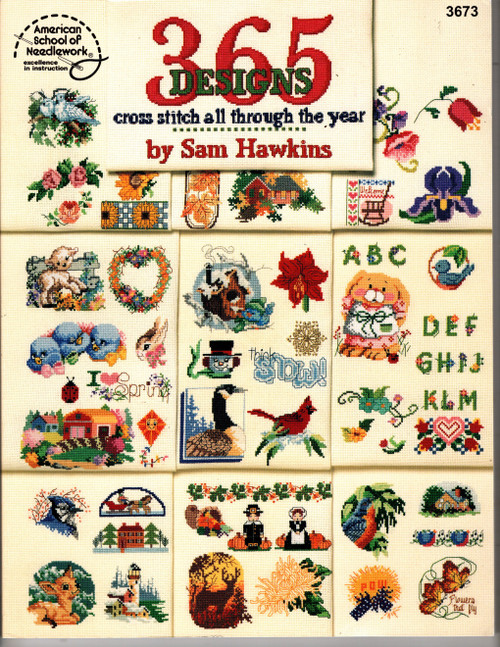 American School of Needlework 365 Designs Cross Stitch All Through the Year Counted Cross Stitch Pattern book