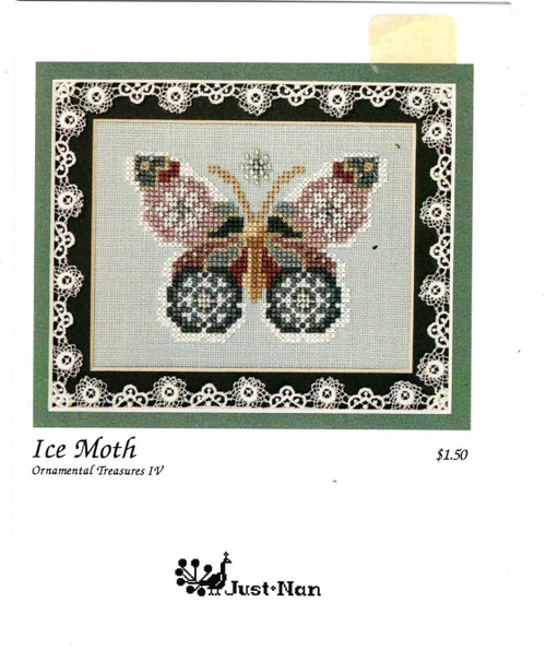 Just Nan Ice Moth counted cross stitch pattern chart. Ornamental Treasures IV. Nan Caldera