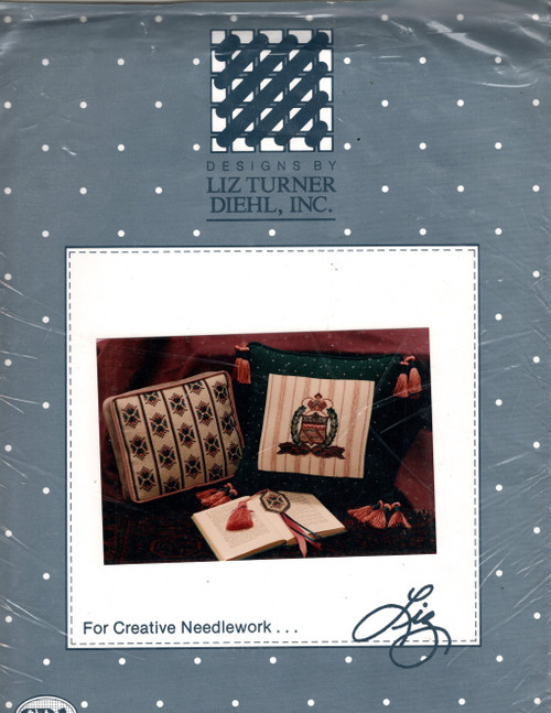 Liz Turner Diehl Laurel Crest Southwest Mosaic Pillow & Bookmark Counted Cross Stitch chartpack