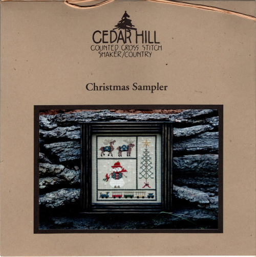 Cedar Hill Christmas Sampler Counted Cross Stitch Pattern chart. Maria Agatha Gossard.
