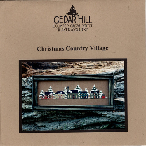 Cedar Hill Christmas Country Village Counted Cross Stitch Pattern chart. Maria Agatha Gossard