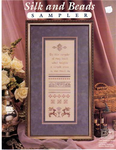 The Needle's Work Silk and Beads Sampler counted cross stitch leaflet