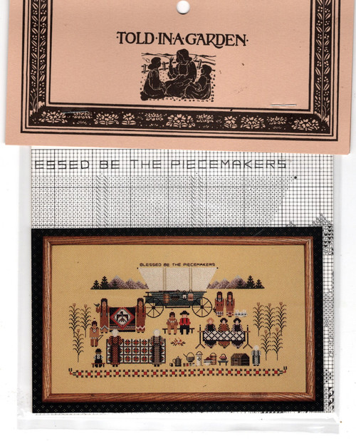 Told in a Garden Piecemakers I counted cross stitch pattern chartpack. Marilyn Leavitt-Imblum