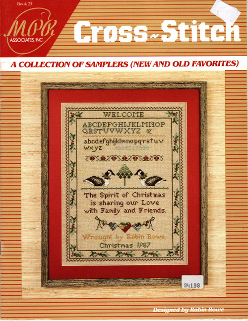 MPR A Collection of Samplers New and Old Favorites counted cross stitch booklet. Horse and Buggy, Birth Sampler, The Lord's Prayer, A Christmas Sampler, Wedding Sampler, Traditional Sampler, Brown Buggy, Snow Covered Bridge