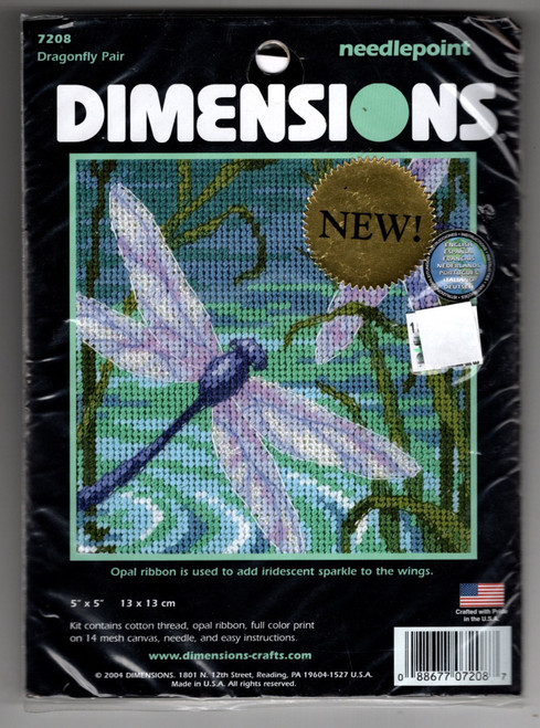 Dimensions Dragonfly Pair Needlepoint kit.  7208