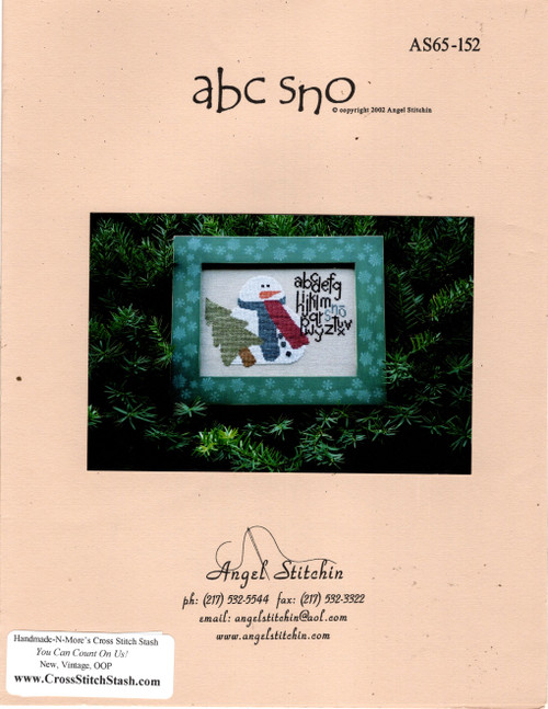Angel Stitchin ABC Sno counted cross stitch leaflet