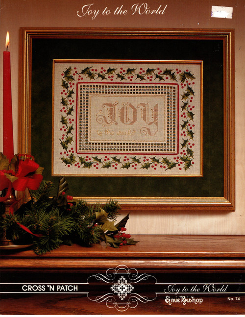 Cross N Patch Joy to the World Counted Cross Stitch Pattern leaflet. Emie Bishop