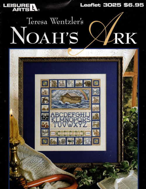 Leisure Arts Noah's Ark Counted Cross Stitch Pattern leaflet. Teresa Wentzler