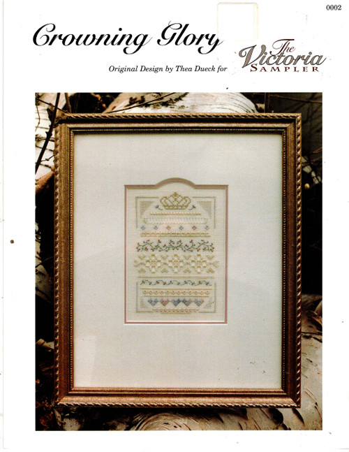 The Victoria Sampler Crowning Glory counted cross stitch leaflet. Thea Dueck