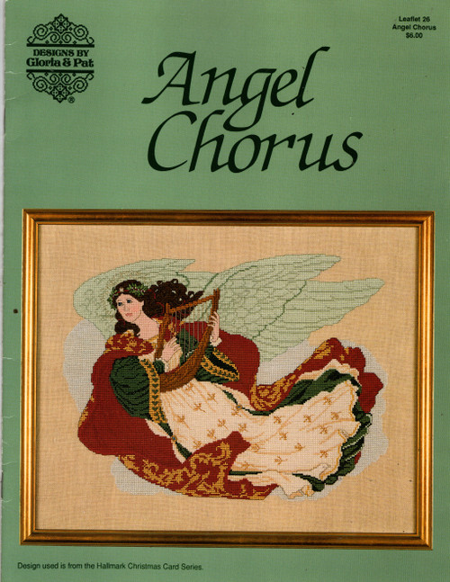 Designs by Gloria & Pat Angel Chorus Cross Stitch Pattern booklet. Hallmark Christmas Card Series. Angel Chorus, Pulled work version Angel Chorus