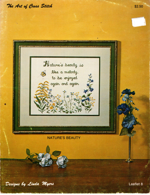 Art of Cross Stitch Nature's Beauty counted cross stitch leaflet. Linda Myers