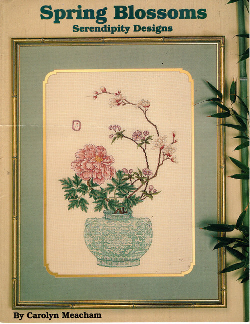 Serendipity Spring Blossoms Counted cross stitch pattern leaflet. Carolyn Meacham